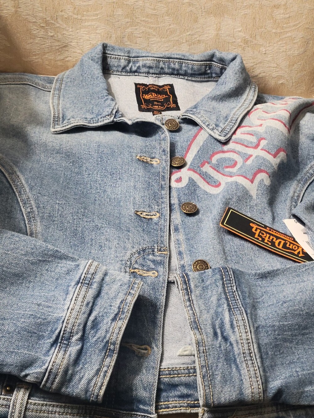 VON DUTCH REVERSE PANTS DENIM JACKET